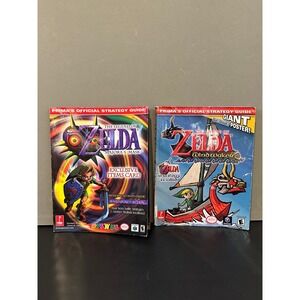 Zelda Majora's Mask & Wind Waker Prima Official Strategy Guide Lot of 2